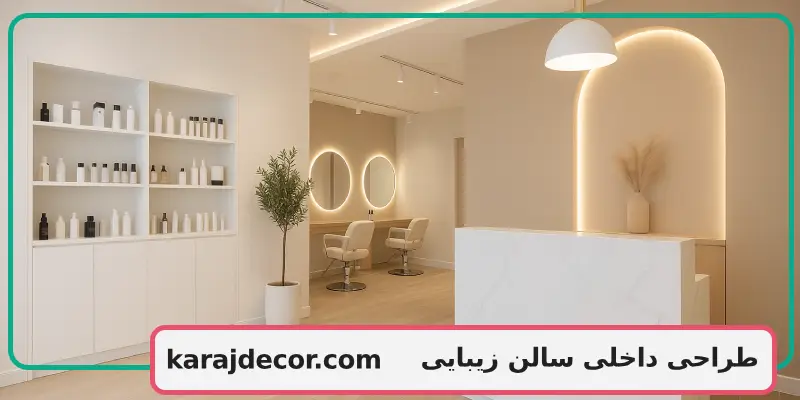 طراحی داخلی سالن زیبایی
