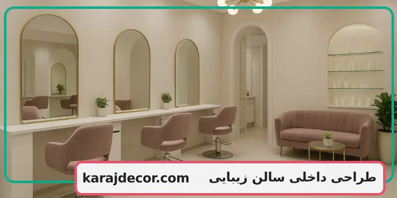 طراحی داخلی سالن زیبایی