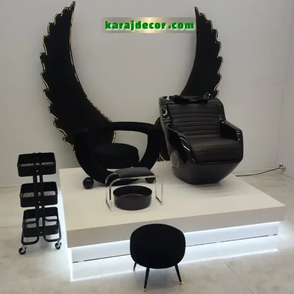 ست کامل پدیکور آرایشگاهی لاکچری با سرشور و بال فرشته