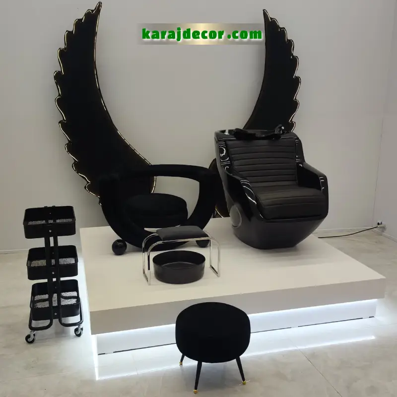 ست کامل پدیکور آرایشگاهی لاکچری با سرشور و بال فرشته